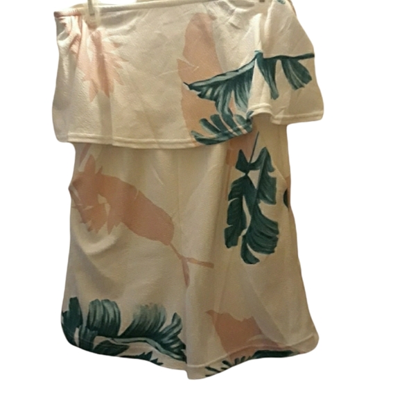 Pants - Strapless romper leaf plant tropical design size S